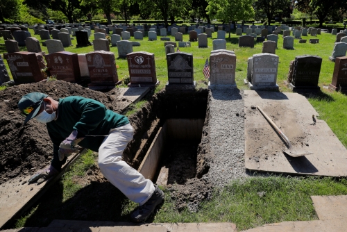 ▲미국 매사추세츠주에 있는 한 공동묘지. 로이터연합뉴스