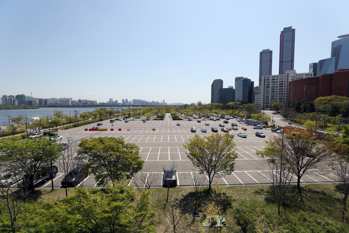 ▲한강공원 주차장 전경. 사진은 기사 내용과 무관함. (뉴시스)