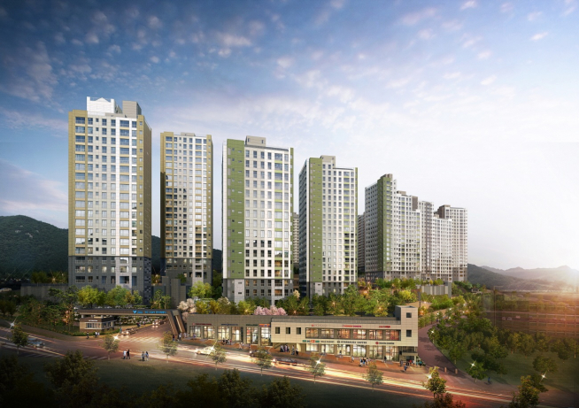 ▲한라 '광주 초월역 한라비발디' 투시도. (한라)