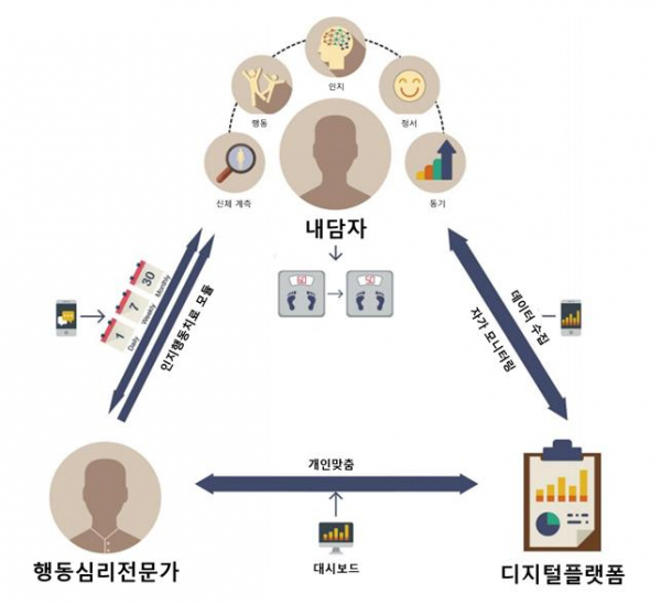 ▲디지털 인지행동치료 과정  (서울의대)