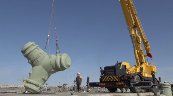 ▲'극한직업' 테트라포드의 작업현장(사진제공=EBS1)