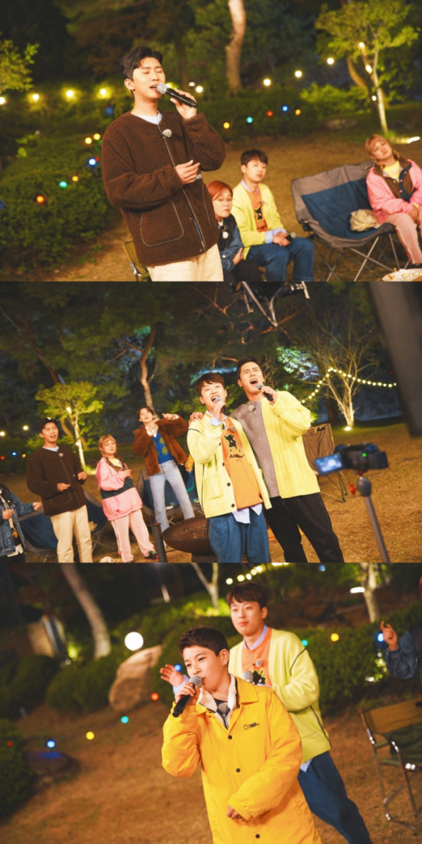 ▲'밥블레스유2' 임영웅, 이찬원, 정동원, 장민호(사진제공=올리브TV)