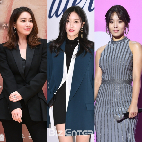 ▲이민정, 효민, 김희정(비즈엔터DB)