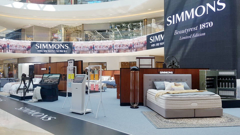 ▲수면 전문 브랜드 시몬스가 스타필드 고양점에 팝업스토어를 열었다. (사진제공=시몬스침대)