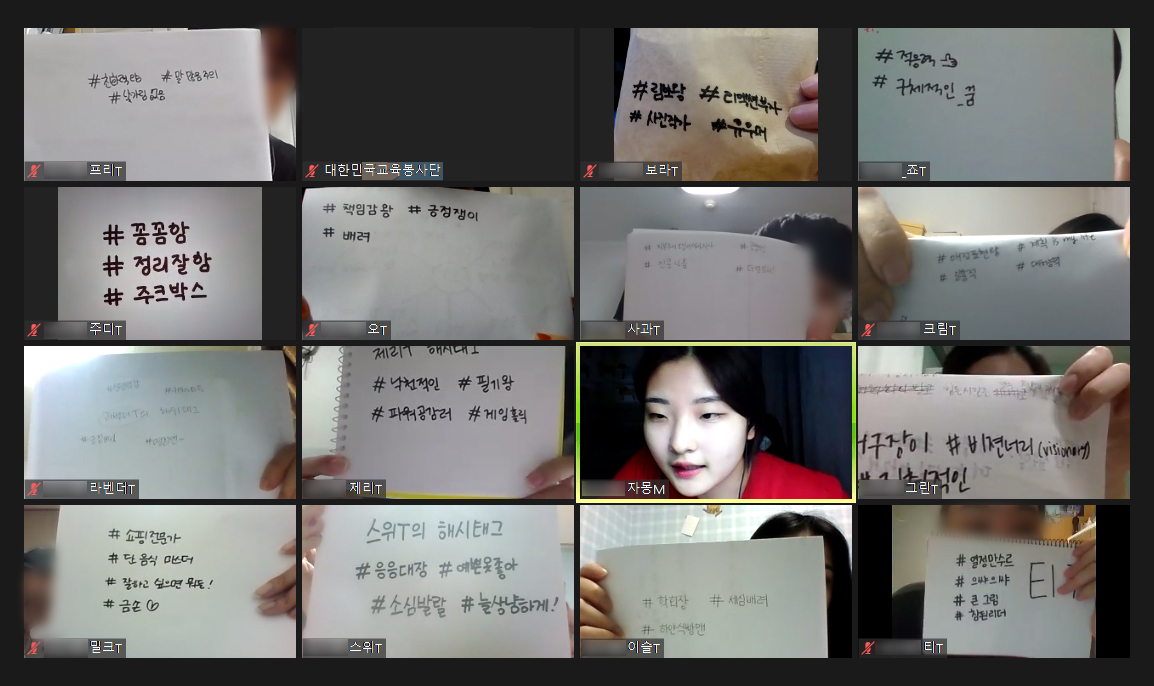 ▲사진='씨드스쿨' 멘토봉사자 온라인 교육 화면 캡처