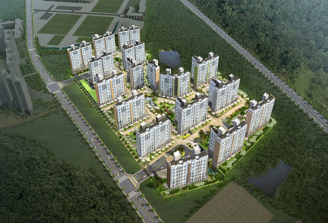 ▲반도건설 '창원 성산 반도유보라' 조감도. (반도건설)