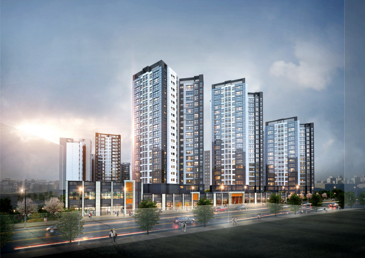 ▲삼성물산이 서울 동대문구 용두6구역에 분양하는 ‘래미안 엘리니티’ 야경 투시도. (제공=삼성물산)