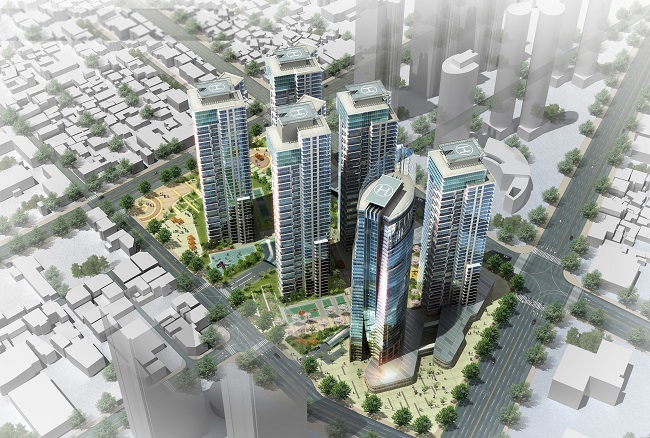 ▲중흥토건 '대전 선화1구역 재개발사업' 단지 조감도. (중흥토건)