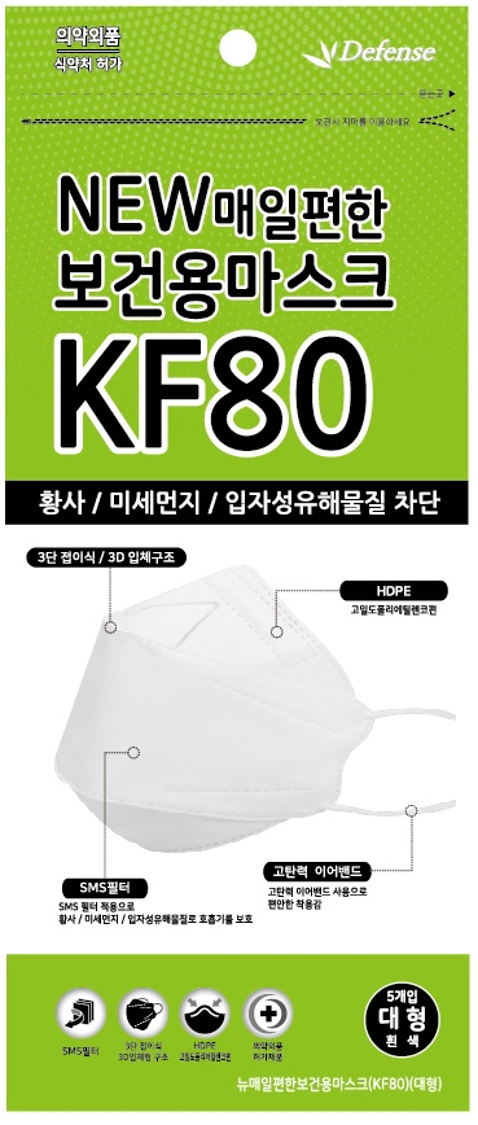 ▲공영쇼핑에서 판매하는 KF80 마스크 (사진제공=공영쇼핑)