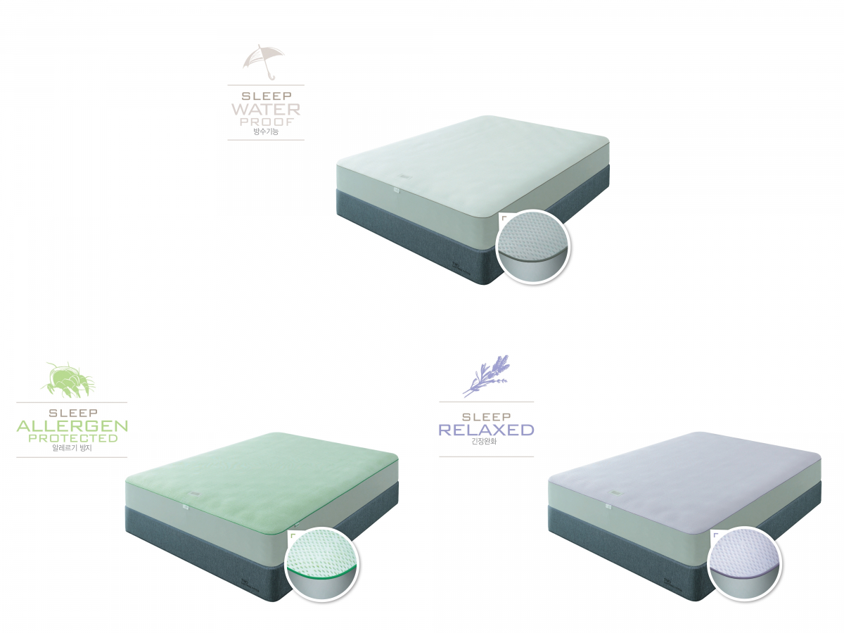 ▲에이스침대가 제안한 매트리스 커버 '스마트슬리브' 라인업. (사진제공=에이스침대)