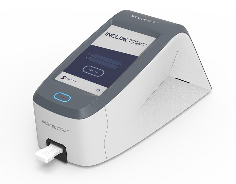 ▲코로나19 항원 신속진단키트 분석기기
 (수젠텍)