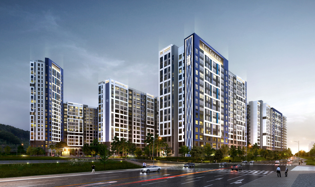 ▲포스코건설은 27일 경기 용인시 수지구 풍덕천동 보원아파트 리모델링 사업을 수주했다. 그림은 리모델링 단지 투시도. (자료 제공=포스코건설)