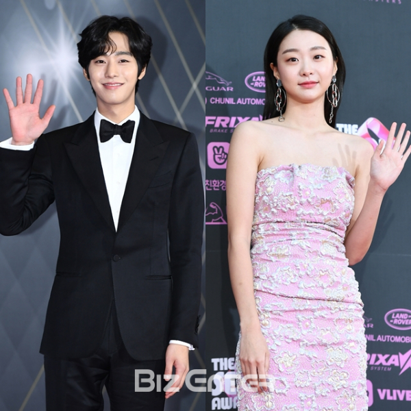 ▲안효섭, 김다미가 '56회 백상예술대상' TV부문 신인연기상을 받았다.(비즈엔터DB)