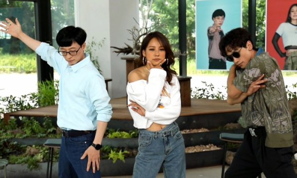 ▲‘놀면 뭐하니?’ 유재석-이효리-비(사진제공=MBC)