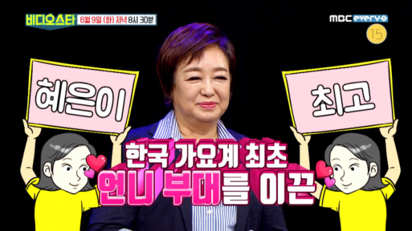 ▲'비디오스타' 혜은이(사진제공=MBC에브리원)