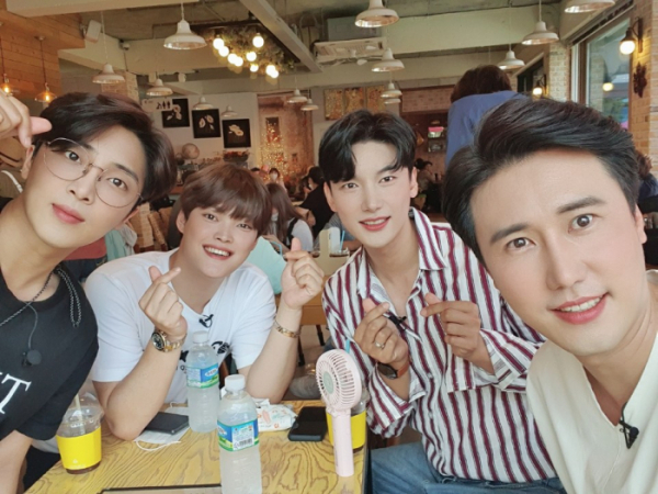 ▲노지훈, 신성, 황윤성, 김경민(사진제공=노지훈 SNS )