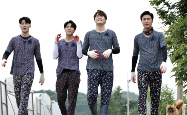 ▲'6시 내고향' 노지훈, 황윤성, 김경민, 신성(사진제공=KBS1)