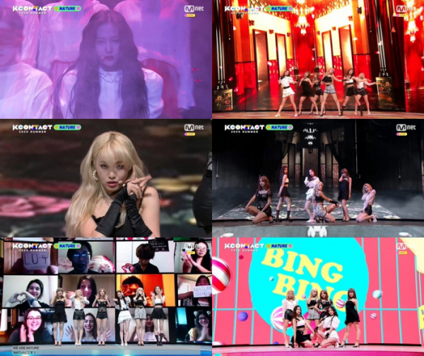▲네이처(NATURE)(사진='케이콘택트 2020 서머 (KCON:TACT 2020 SUMMER)' 방송캡처)