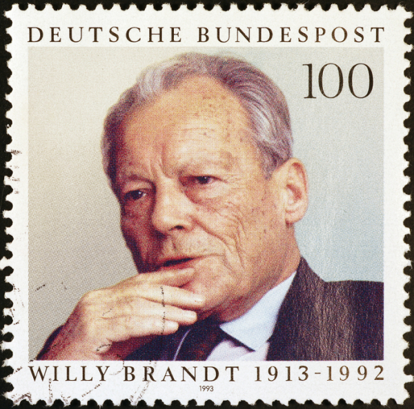 ▲독일우체국에서 발행한 빌리 브란트 기념 우표