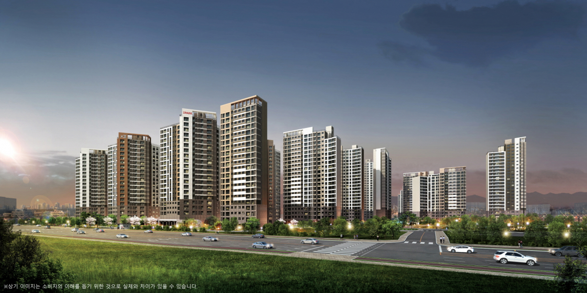 ▲‘수원 센트럴 아이파크 자이’ 아파트 투시도.