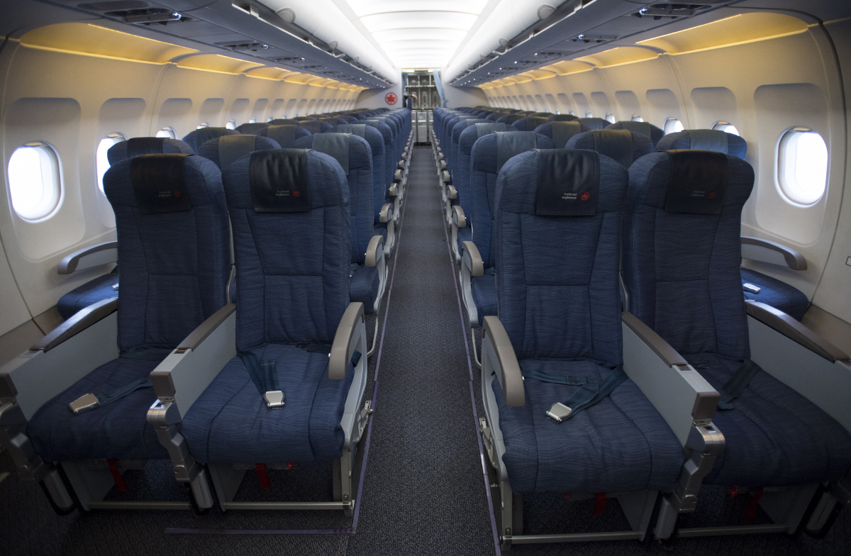 ▲텅 빈 비행기 좌석들. AP연합뉴스