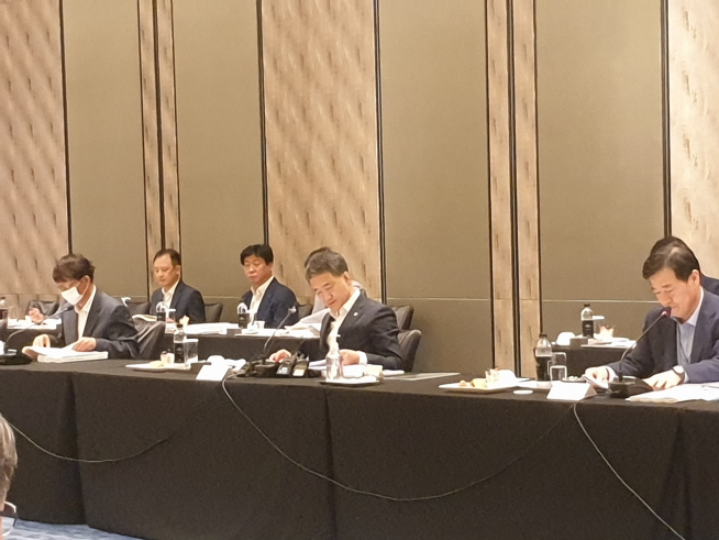 ▲3일 서울 포시즌스호텔에서 열린 '제7차 기금운용위원회'에서 박능후 보건복지부 장관이 모두발언을 하고 있다. (이주혜기자winjh@)