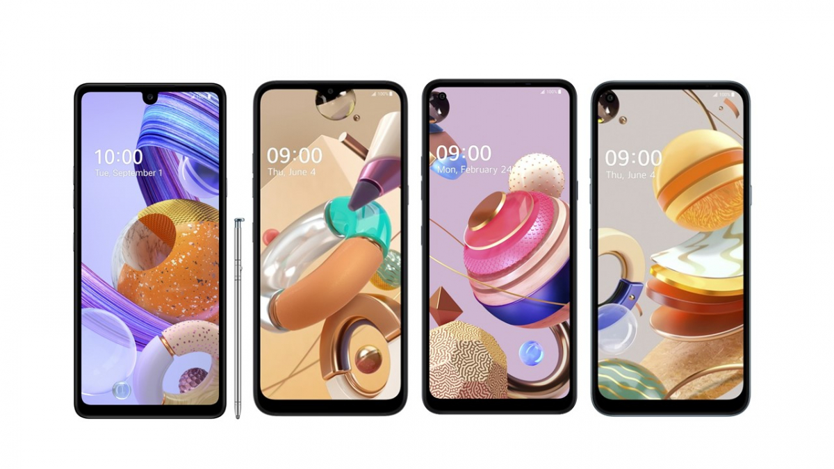 ▲LG전자가 실속형 스마트폰 라인업을 확대해 글로벌 시장 공략을 강화한다. 사진은 왼쪽부터 LG 스타일로 6, LG K41S, LG 51S, LG 61 (사진제공=LG전자)