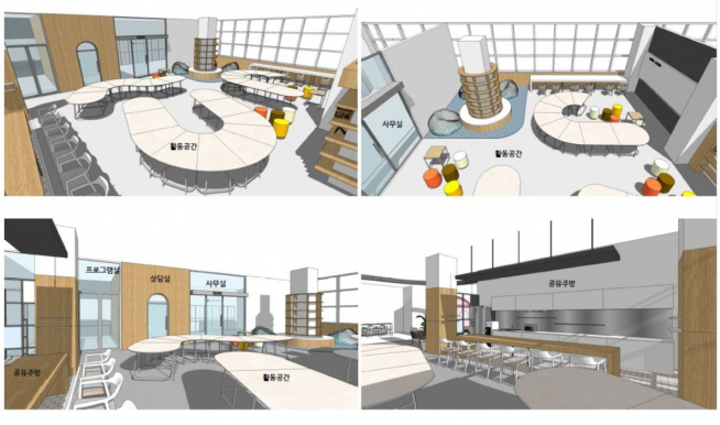 ▲마포구가 12월 개관 예정인 서울청년센터(마포) 공간 개념도 (사진 = 마포구)
