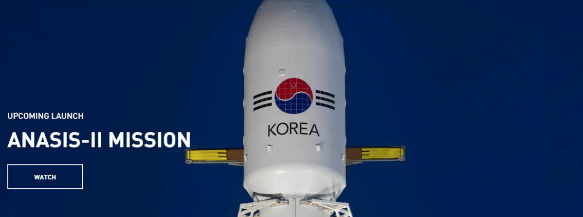 ▲한국군 통신위성. (출처=스페이스X 홈페이지 캡처)