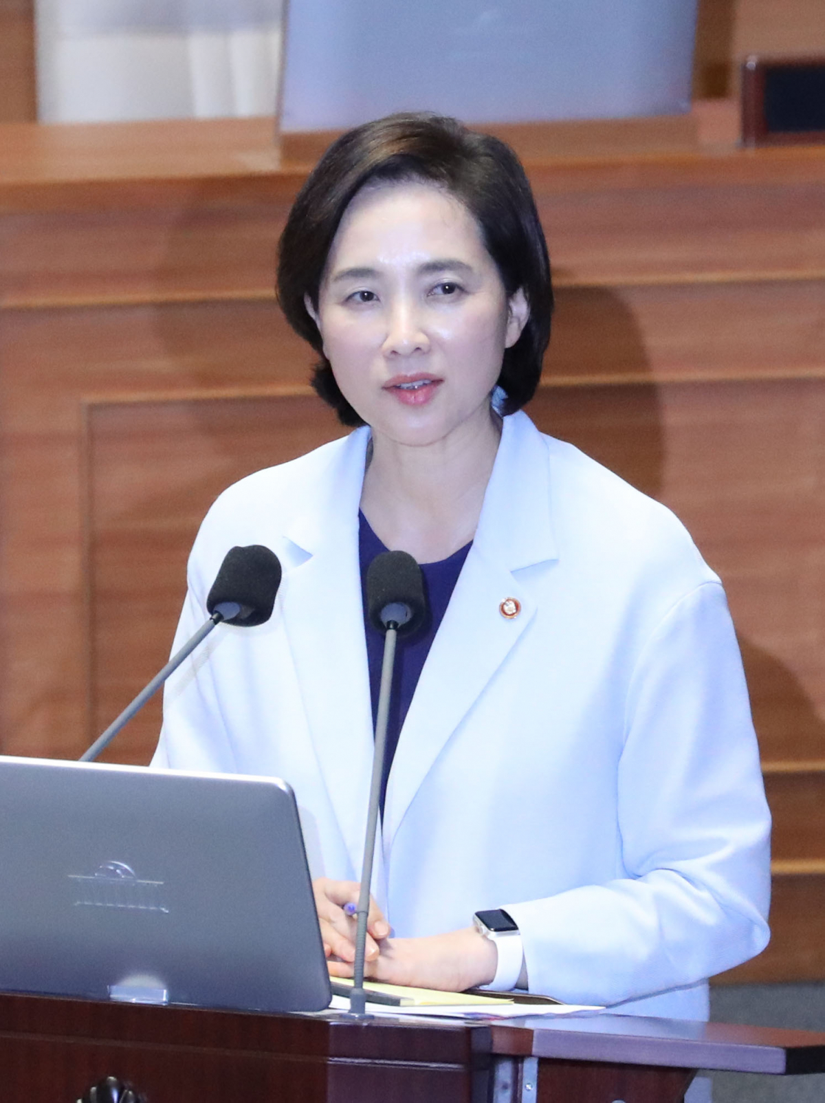 ▲답변하는 유은혜 사회부총리 (연합뉴스)