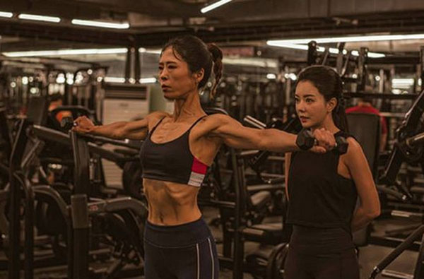 ▲황석정 스포티비 피트니스 대회 출전(최은주 SNS)