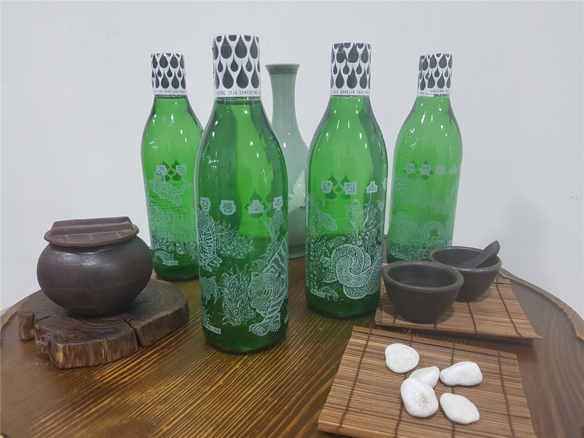 ▲출시를 앞두고 있는 전통 소주. 경기 가평·강원 강릉·충남 당진·제수 성산포에서 생산된다. (자료제공=농촌진흥청)