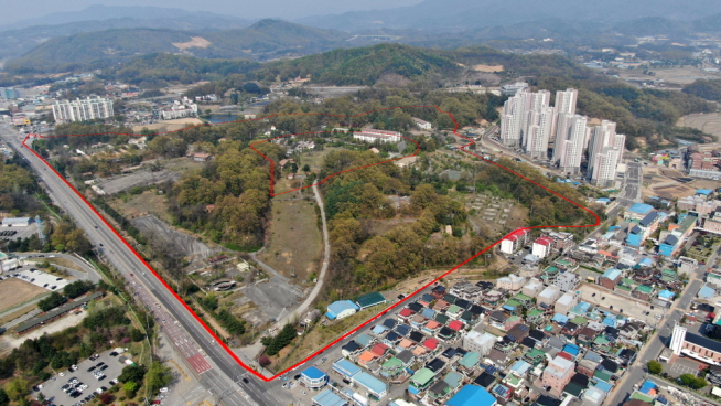 ▲강원도 원주 생명ㆍ의료 '국립 전문과학관' 예정부지 (과기정통부 제공)