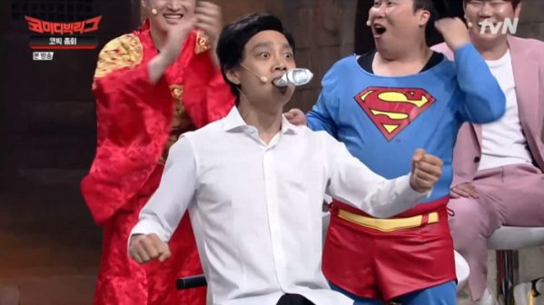 ▲김두영 개인기(사진=tvN '코미디빅리그' 방송화면 캡처)