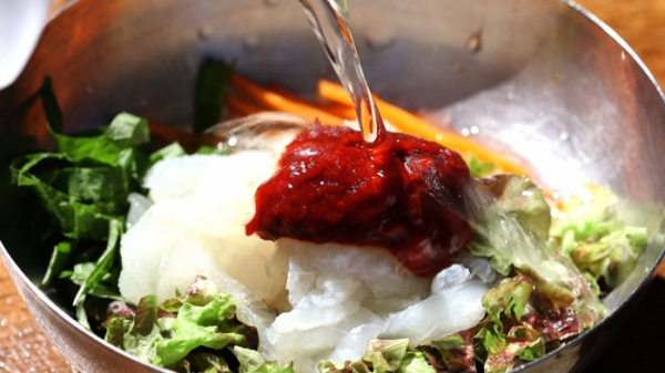 ▲'한국인의 밥상' 물가자미 물회(사진제공=KBS 1TV)