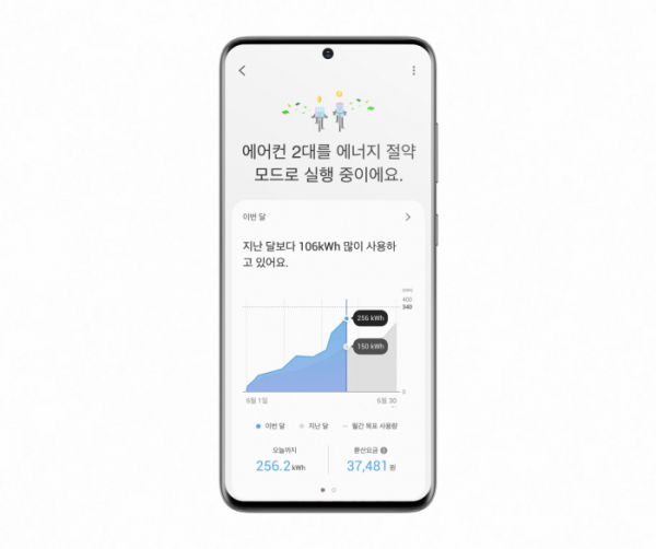 ▲삼성 스마트싱스 에너지(SmartThings Energy) 앱 (사진제공=삼성전자)