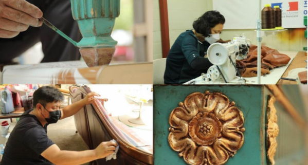 ▲EBS'극한직업' 앤티크 가구 복원 수리 (사진제공=EBS1)