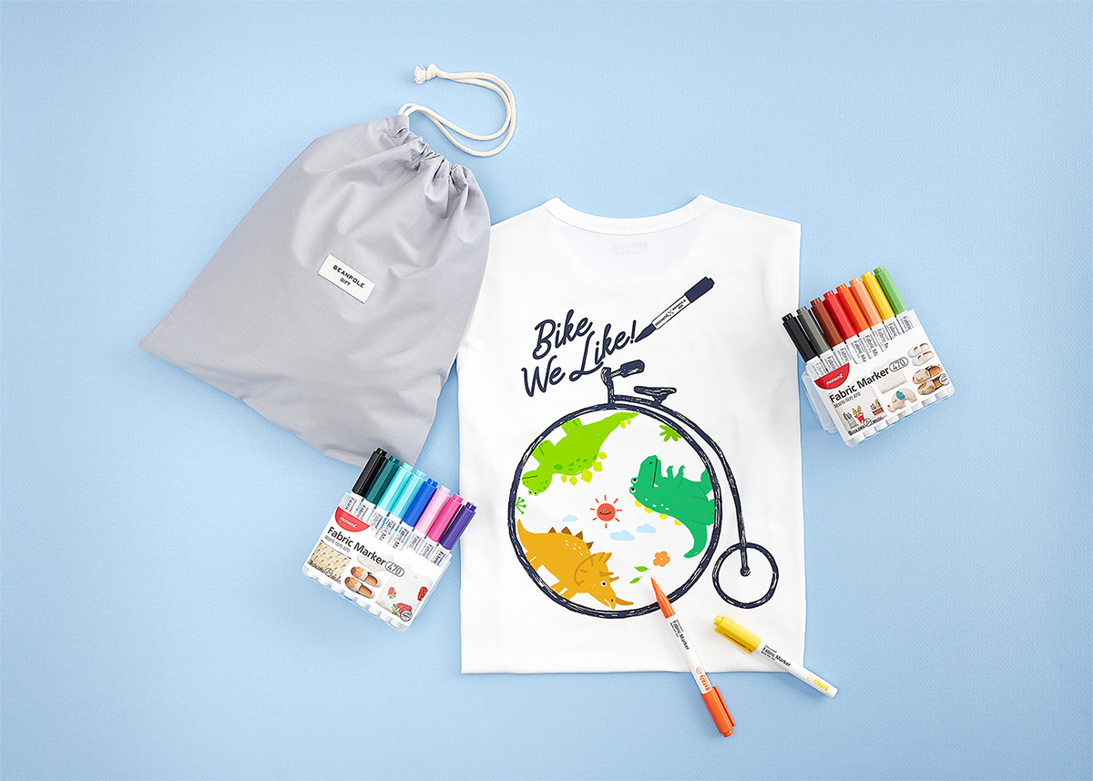 ▲모나미X빈폴, 티셔츠 DIY 키트 출시 (사진제공=모나미)