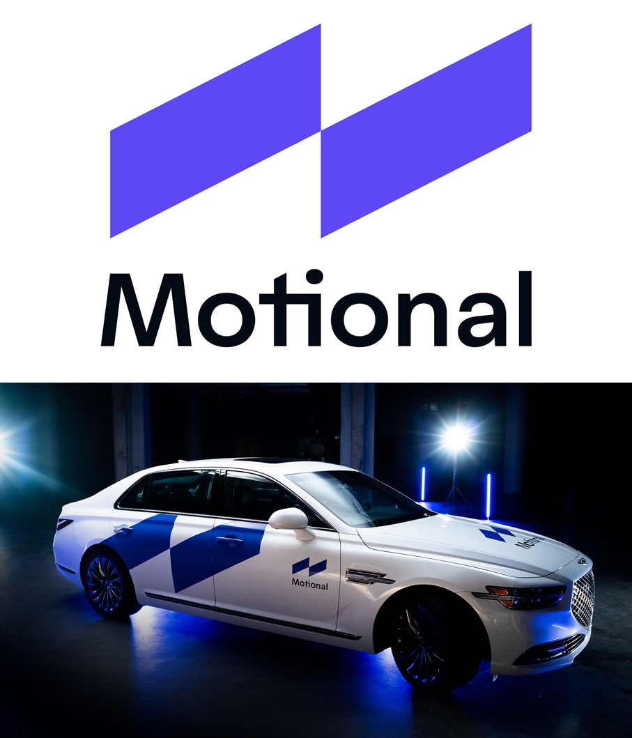 ▲현대차그룹과 앱티브(Aptiv)의 자율주행 합작법인은 11일(현지시각) 신규 사명으로 ‘모셔널(Motional)’을 공식 발표했다. 모셔널은 현대차그룹과의 파트너십을 상징하는 의미를 담아 모셔널 브랜드를 래핑한 제네시스 G90를 공개했다. (사진제공=현대차)