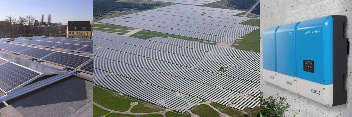 ▲독일에 설치된 한화큐셀 제품과 솔루션 (사진제공=한화큐셀)