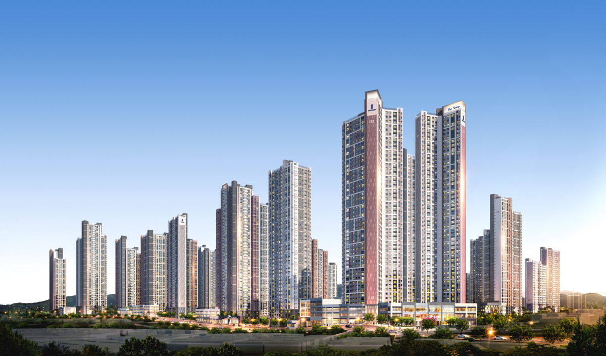 ▲'더샵 부평 공공지원 민간임대 연계형 정비사업' 투시도.