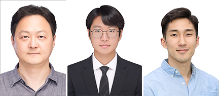 ▲(왼쪽부터)백세범교수, 김진우 학사과정, 송민 박사과정 (카이스트 제공)