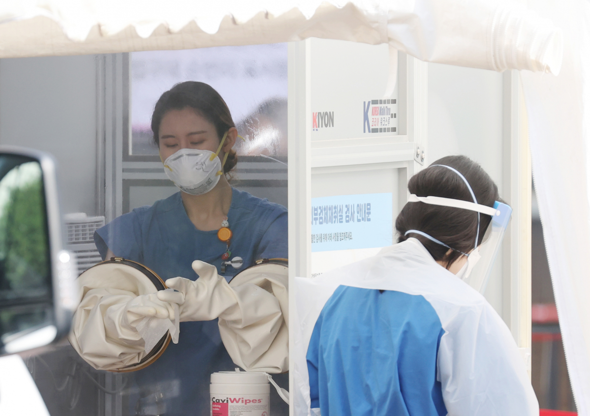 ▲코로나19 검사.
