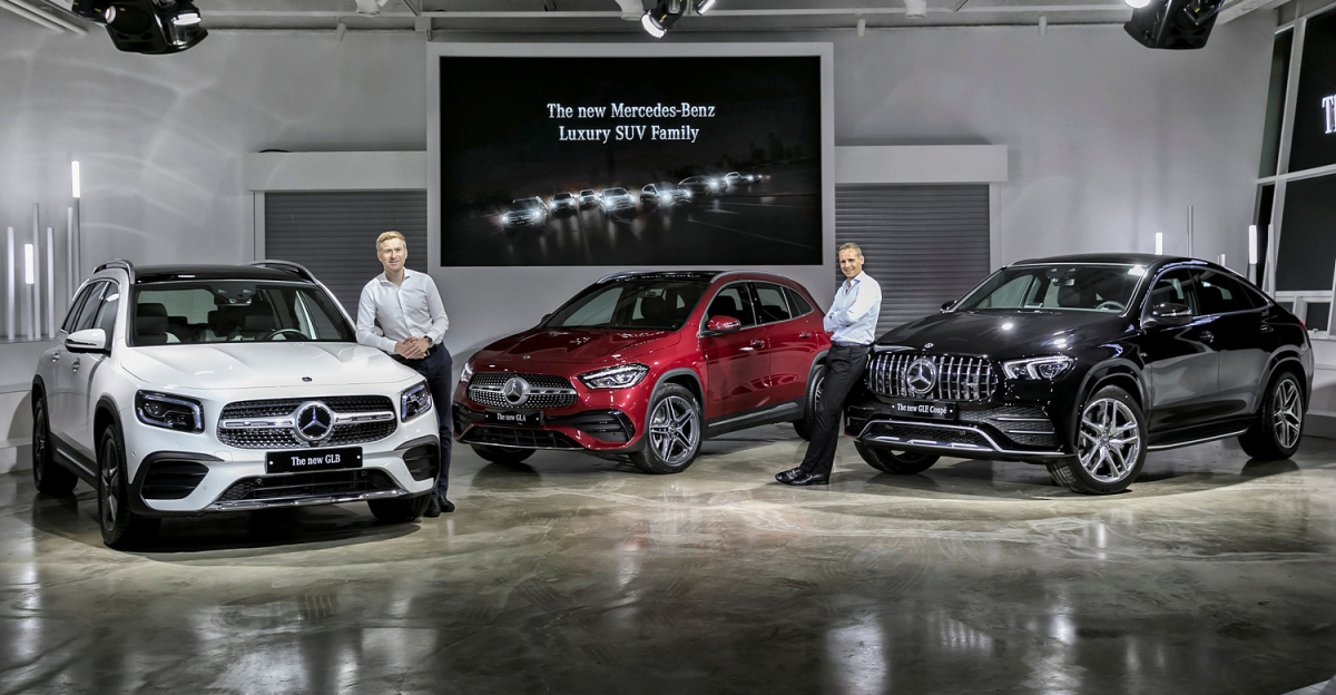 ▲메르세데스-벤츠 코리아가 3가지 SUV 라인업을 추가하며 제품군을 확대했다. 각각 GLA와 GLB, GLE 쿠페 등이다. AㆍBㆍE-클래스 쿠페의 SUV 버전이라고 생각하면 된다.  (사진제공=메르세데스-벤츠 코리아)