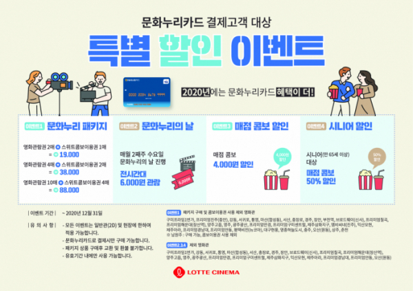 ▲문화누리카드 혜택(사진제공=롯데컬처웍스)