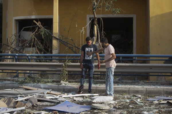 ▲레바논 수도 베이루트에서 4일(현지시간) 대규모 폭발사고가 일어났다. 베이루트/AP뉴시스