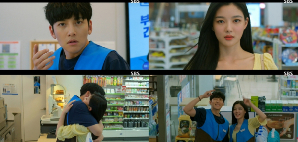 ▲‘편의점 샛별이’ 지창욱, 김유정(사진제공=SBS)