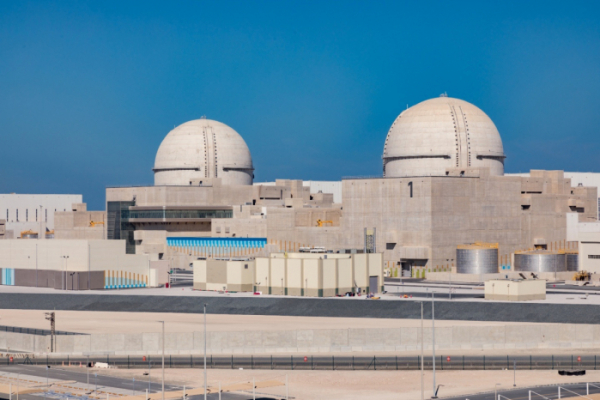 ▲아랍에미리트(UAE)에 수출한 바라카 원전. (사진제공=한국전력)