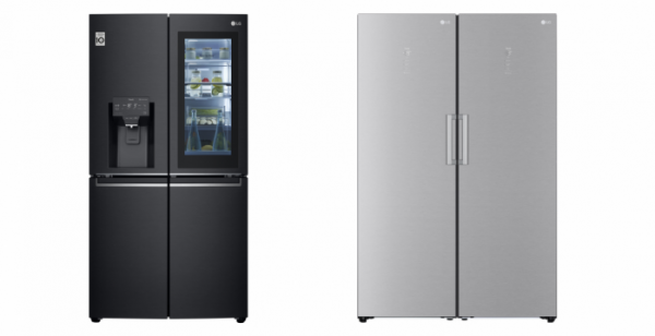 ▲LG전자가 인스타뷰 냉장고와 컨버터블 냉장고를 내달 말 스웨덴을 시작으로 내년 상반기까지 영국, 프랑스, 이태리등 유럽 20여 국가에 순차적으로 출시합니다. LG 인스타뷰 냉장고와 LG 컨버터블 냉장고의 제품 사진. (사진제공=LG전자)