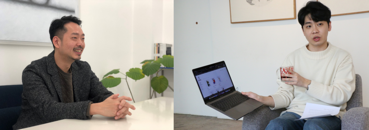 ▲라우더스 김승환 대표(왼쪽부터)와 노트폴리오 송진석 대표.  (사진제공=라우더스)